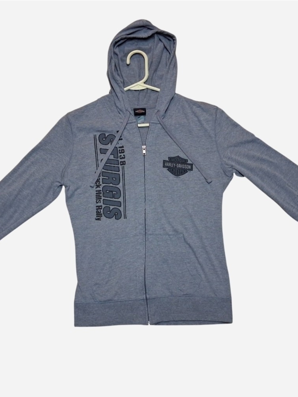 Harley-Davidson Gray Full-Zip Hoodie South Dakota Black Hills
